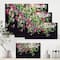 Designart - Floral Tropical Leaves Om Black - Farmhouse Canvas Wall Art Print